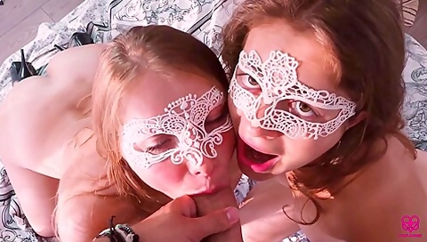 Amateur Threesome 2 Girls 1 Guy
