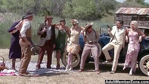 Bobbi Starr, Dylan Ryder, Julia Ann And Natasha Marley Outdoor Orgy