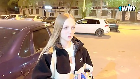 Russian Beauty Gave Herself For An Energy Drink
