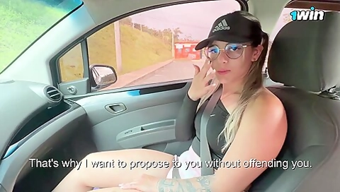 The Hottest Girl Ever. Sexy Colombian Fucking In The Car