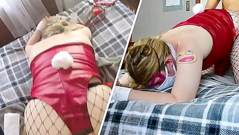 Cute T-girl Bunny Girl Cucks Husband With Big Black Bull (nsfw Role Play)