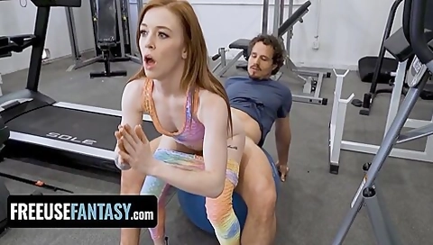 Sexy Redhead Besties Getting Used As Sex Dolls During Sweaty Yoga Workout - Teaser Video