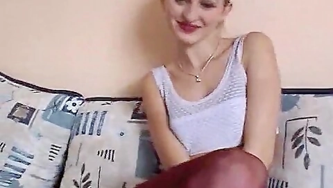 Slender Looking German Blonde Making A Hard Cock Cum - Teaser Video