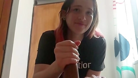Lovely teen 18+ Is Sucking Her Best Friends Rock Hard Cock - Teaser Video