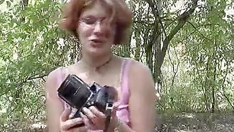 Nerdy German teen 18+ Puts A Bottle In Her Pussy And Receives Her First Facial - 80s Retro