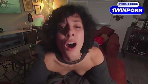 White Latina Teen 18+ Fucks Roommate In The Living Room Sofa